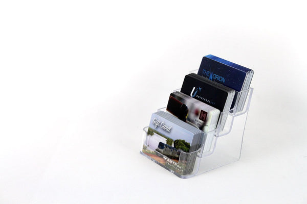eHopper Gift Cards - Four Slot Plastic Business Card Holder