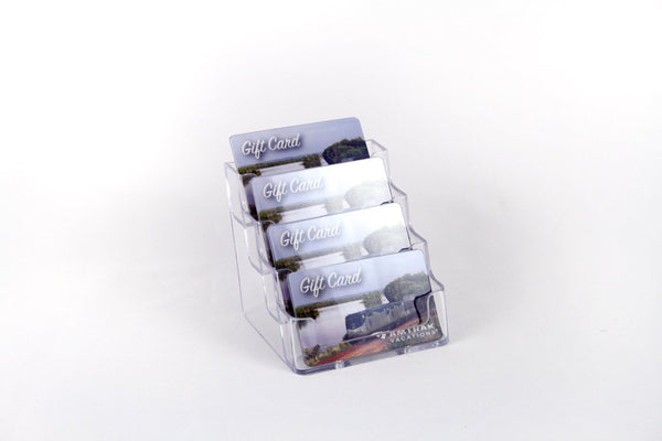 eHopper Gift Cards - Four Slot Plastic Business Card Holder